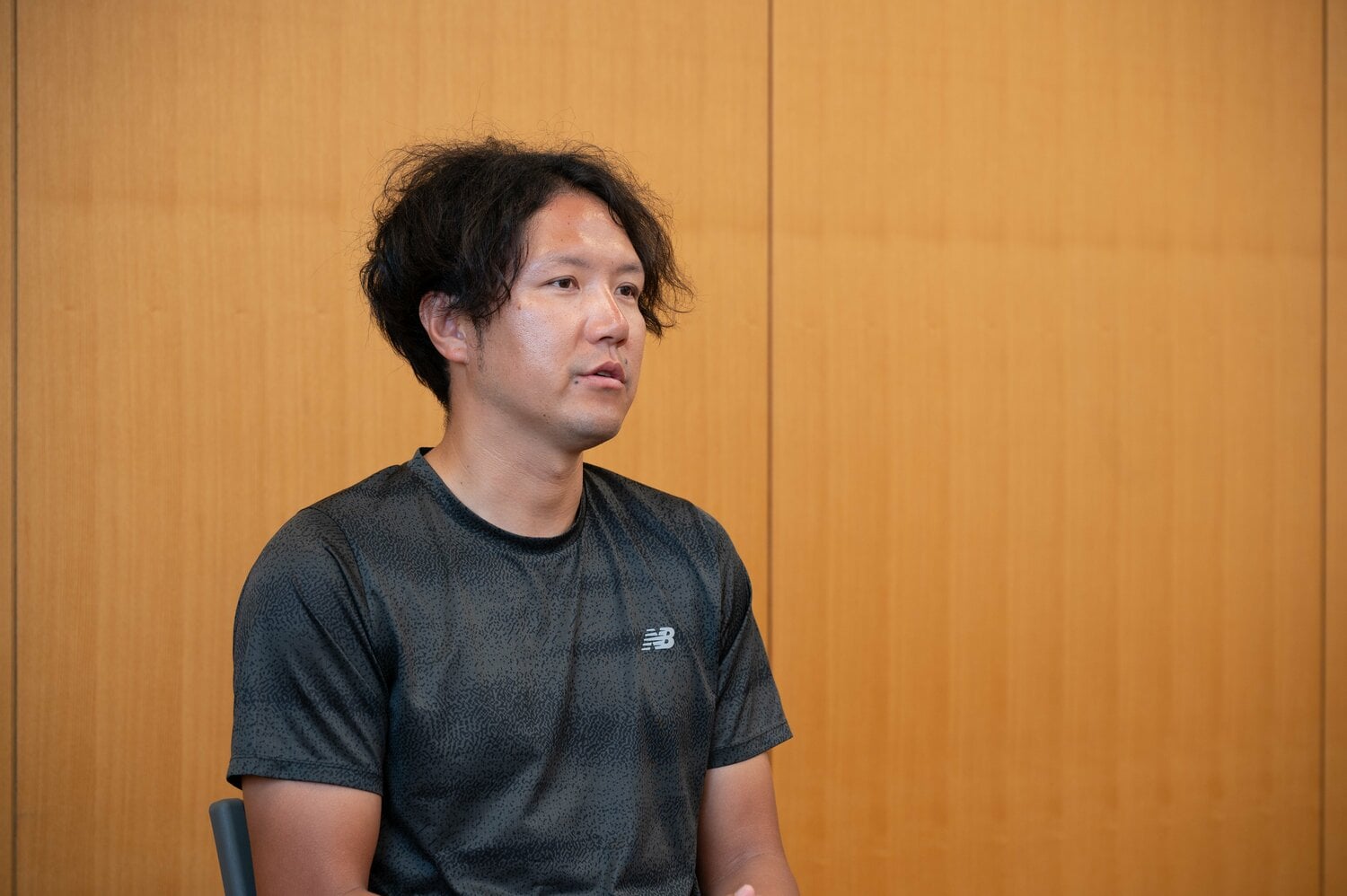 赴任直後を振り返る早川監督 ©Tadashi Hosoda