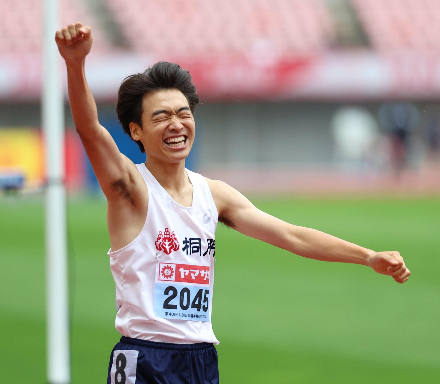 昨年6月のU20日本選手権800mを制した吉澤　©Tokyo Sports
