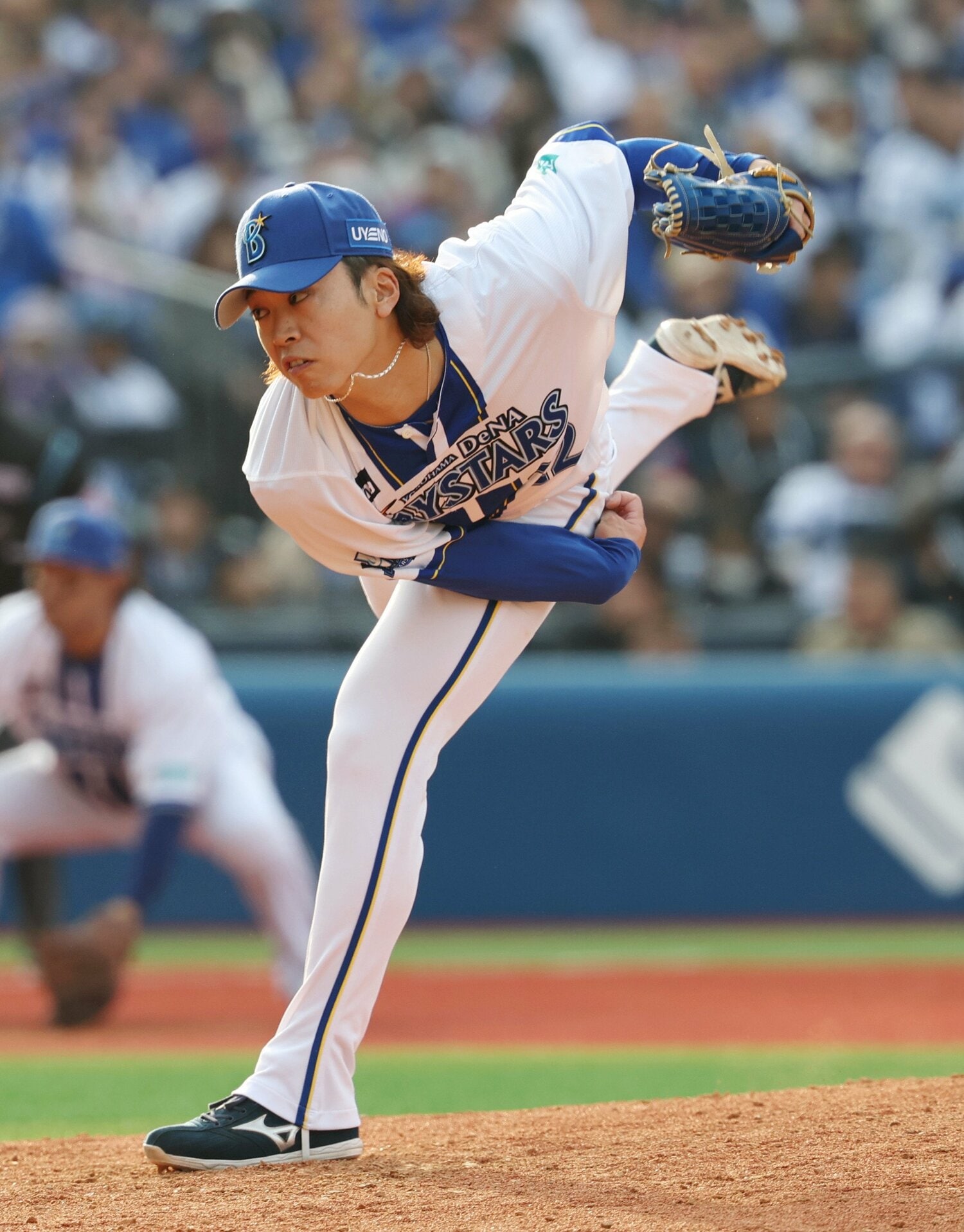 プロ初セーブをマークした中日戦での入江　©JIJI PRESS