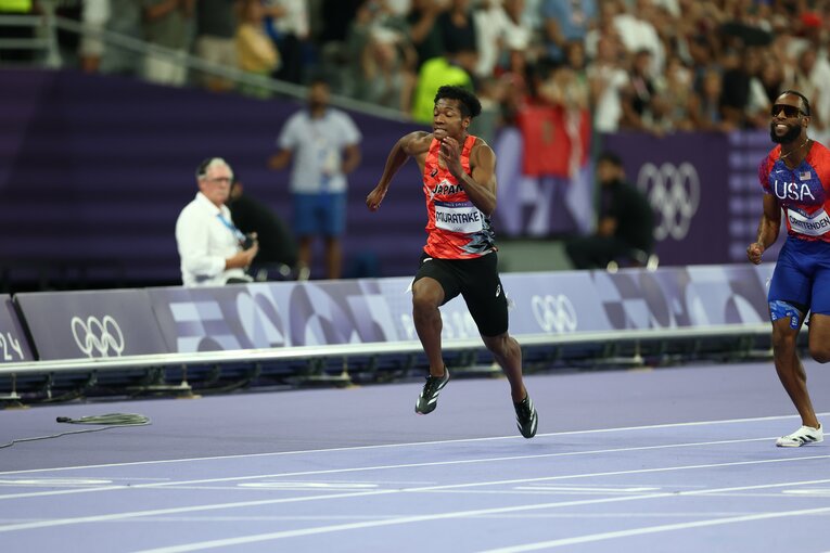 パリ五輪110mH決勝レース　©︎Ryosuke Menju/JMPA