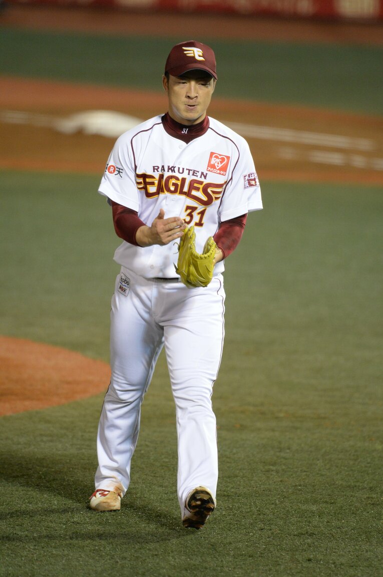 楽天が悲願の日本一になった2013年の日本シリーズではフル回転し、MVPに選ばれた　©Naoya Sanuki