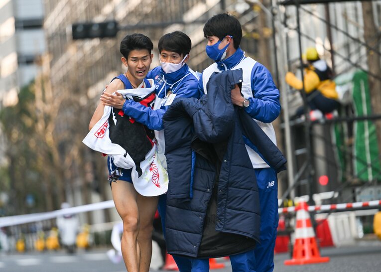 98回箱根駅伝10区を務めた順大の近藤　©Nanae Suzuki