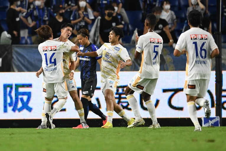 ガンバ大阪相手に2ゴールを挙げて勝利しているベガルタ仙台　©Getty Images
