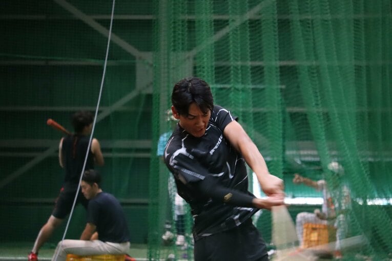 山田健太（立教大4年）の練習風景　©Genki Taguchi