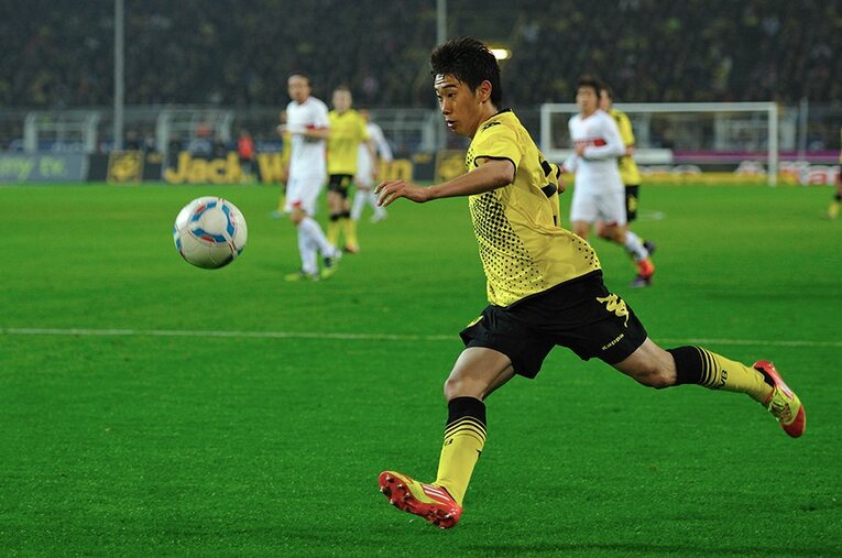 ドルトムント時代の香川 ／ photograph by Takuya Sugiyama