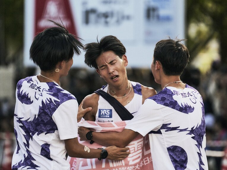 今回の出雲でアンカーを務めた主将の山川拓馬　©Yuki Suenaga