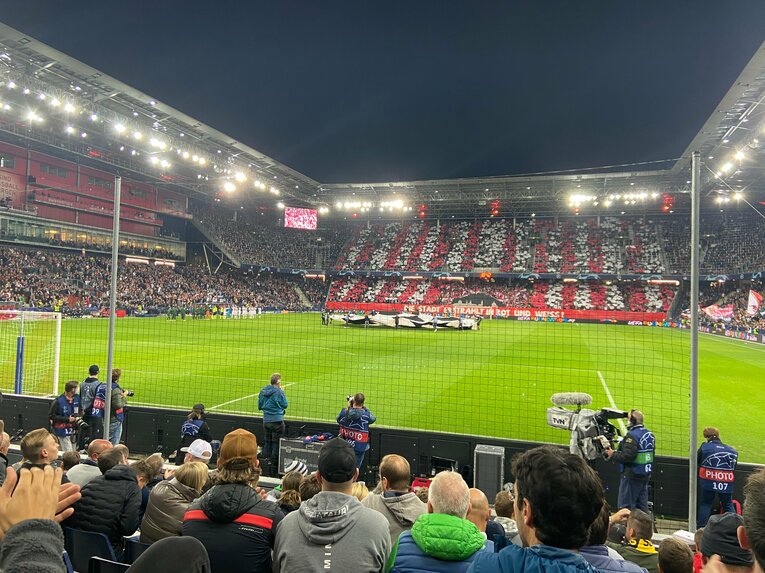 欧州CLグループG・ザルツブルクvsボルフスブルク（10月20日、筆者撮影）