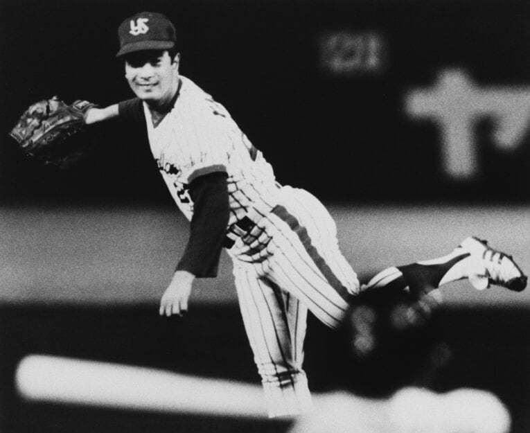 安田猛投手はテンポの早い投球で知られた©Kyodo News