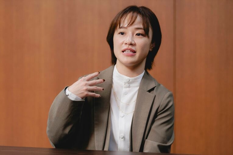 リオ五輪女子レスリング金メダリストの登坂絵莉さん　©Wataru Sato