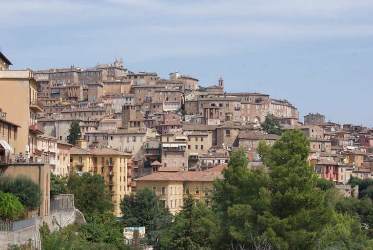 ペルージャの街（8月下旬／筆者撮影）