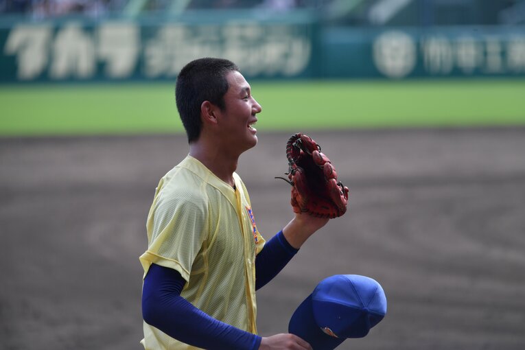 星稜時代の奥川　©Hideki Sugiyama