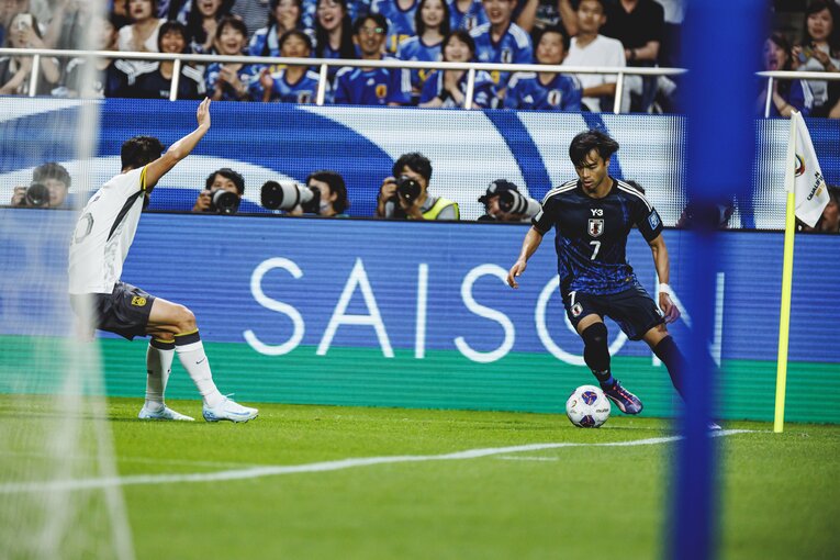 三苫薫（2024年W杯アジア最終予選・中国戦）©︎Kiichi Matsumoto