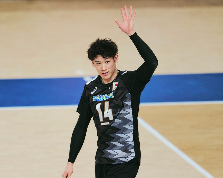 石川祐希（VNLポーランド戦）　©︎Yuki Suenaga