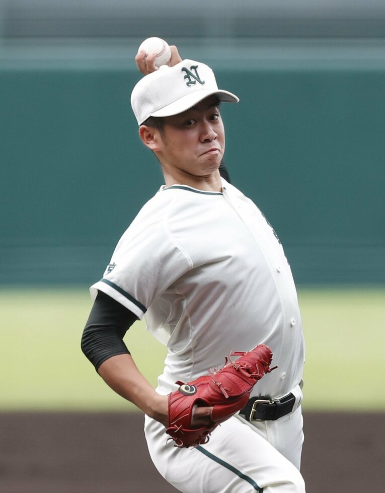 二松学舎大付の秋山　©Kyodo News