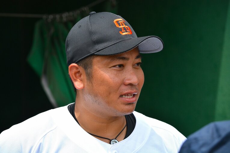 沖縄水産OBの照屋信博　©Takarin Matsunaga