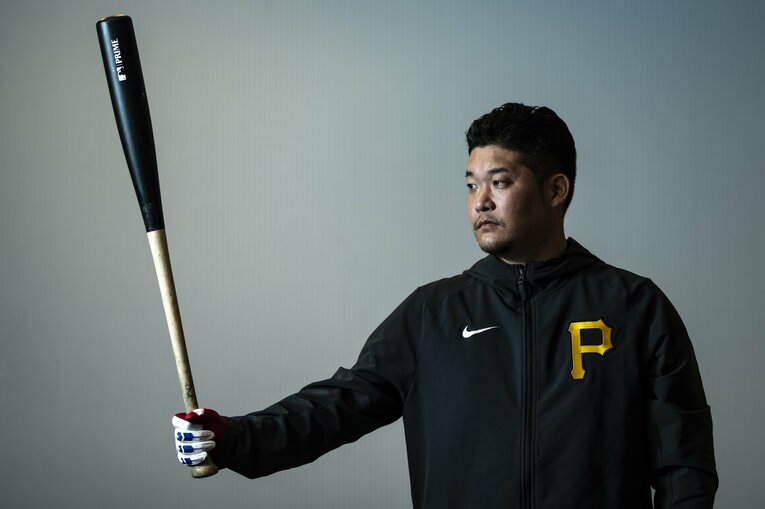 2022年、パイレーツ所属時代の筒香　©Takuya Sugiyama