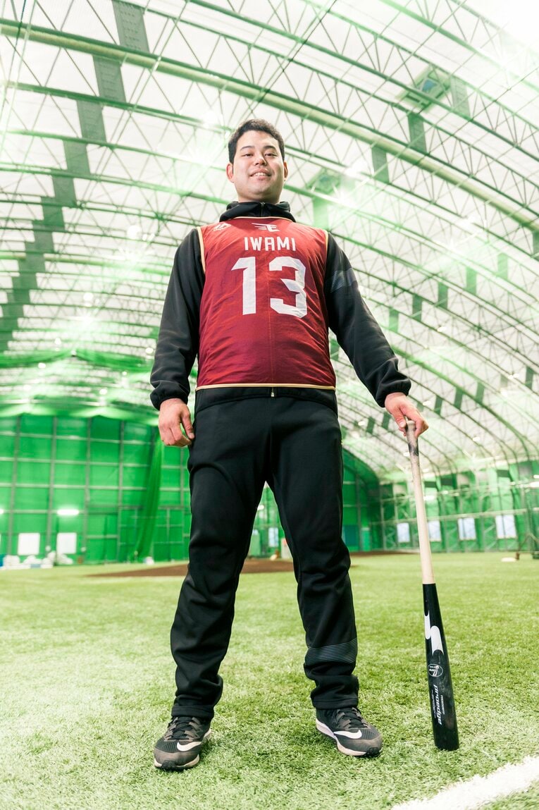 プロ入団直前の岩見（2018年2月撮影）　©Wataru Sato