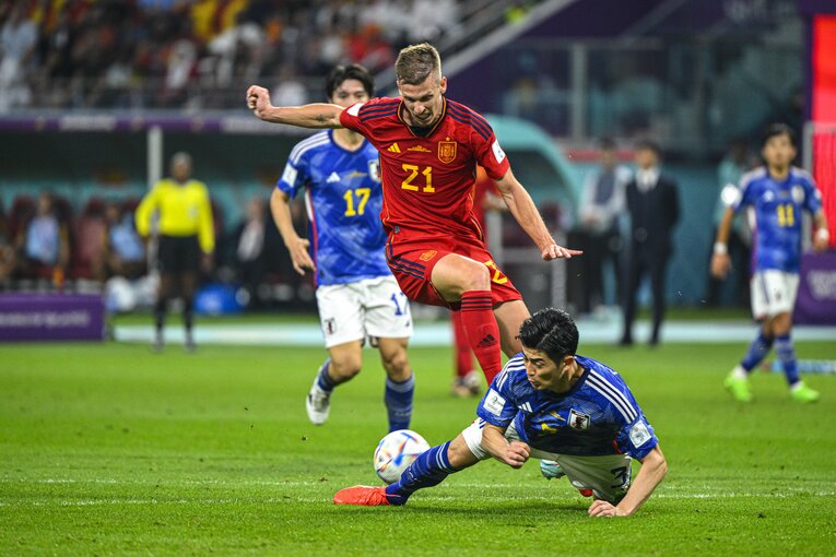 前半のスペインvs日本　©Takuya Sugiyama/JMPA