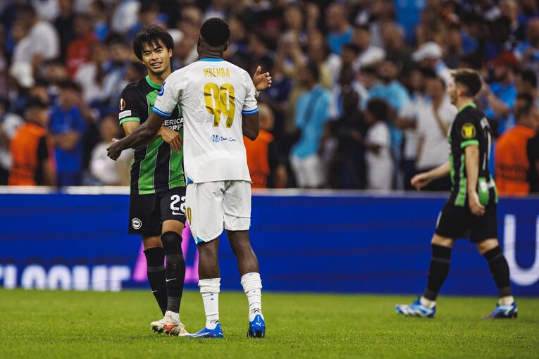 ブライトンでの三笘薫　©Kiichi Matsumoto