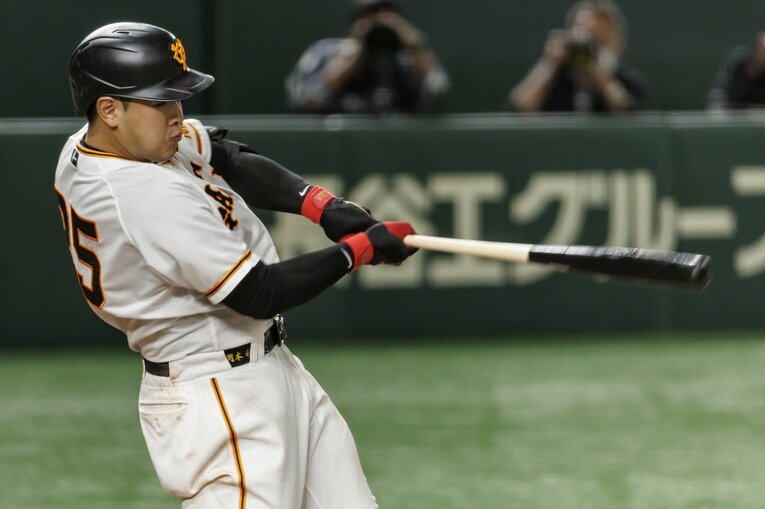 チームを牽引する打棒に期待がかかる岡本　©︎Kiichi Matsumoto