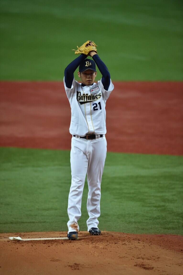 オリックス時代の西勇輝　©Hideki Sugiyama