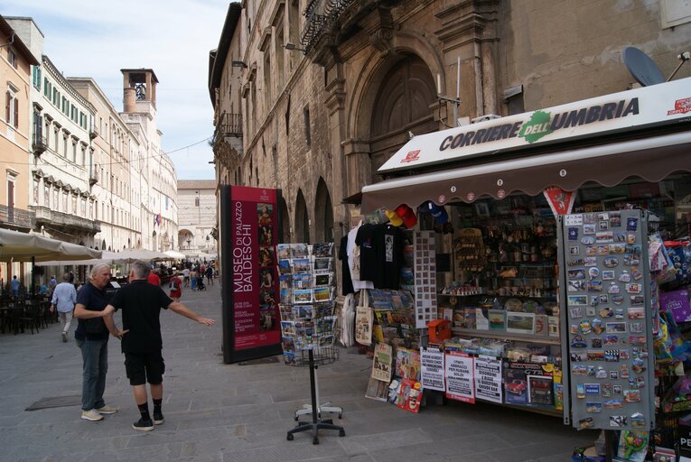 ペルージャの街（8月下旬／筆者撮影）