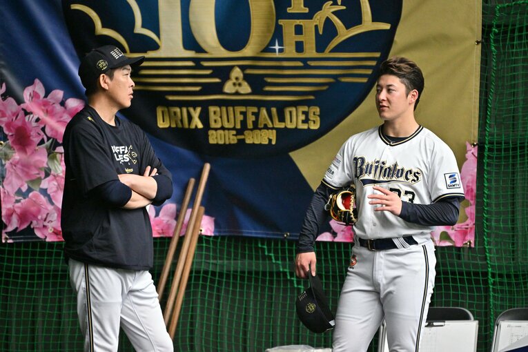 オリックスキャンプで奮闘する吉田輝星　©Hideki Sugiyama