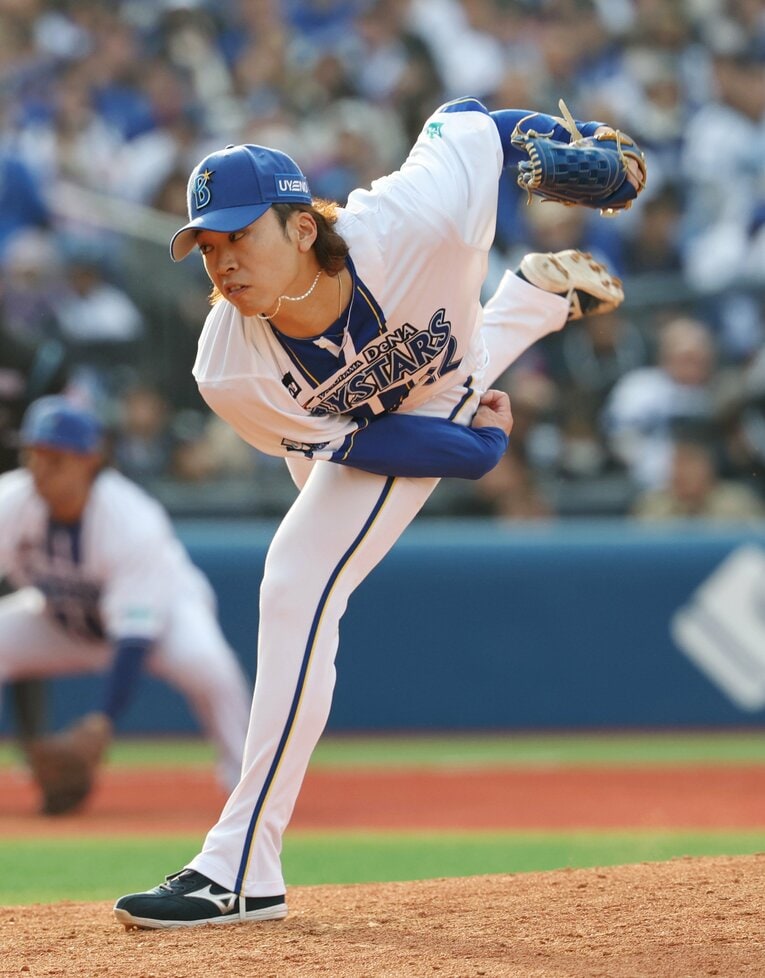 プロ初セーブをマークした中日戦での入江　©JIJI PRESS