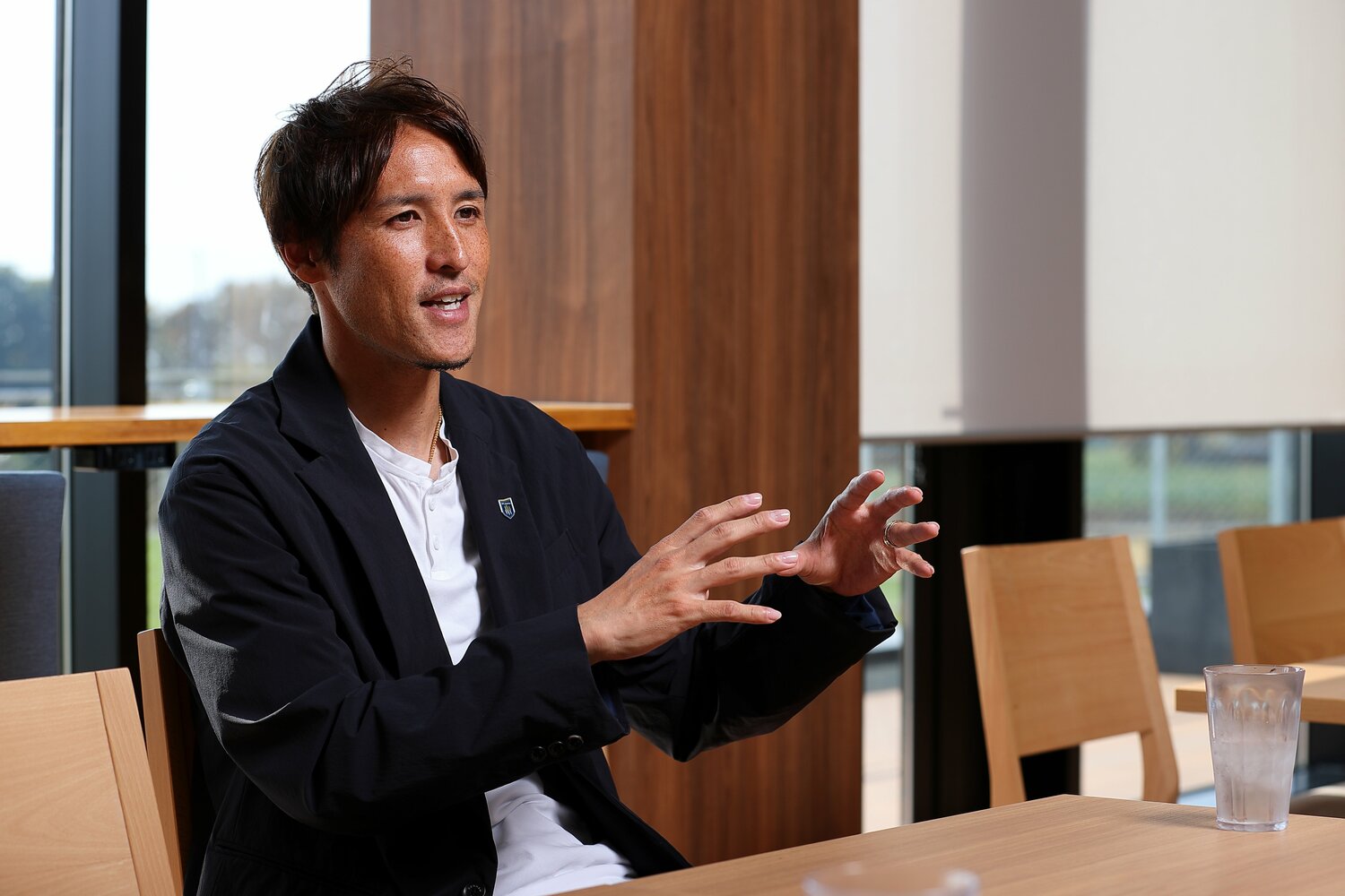 “干された”状況でもピッチに戻ることを信じてコンディションを整えたという細貝　©︎Shigeki Yamamoto