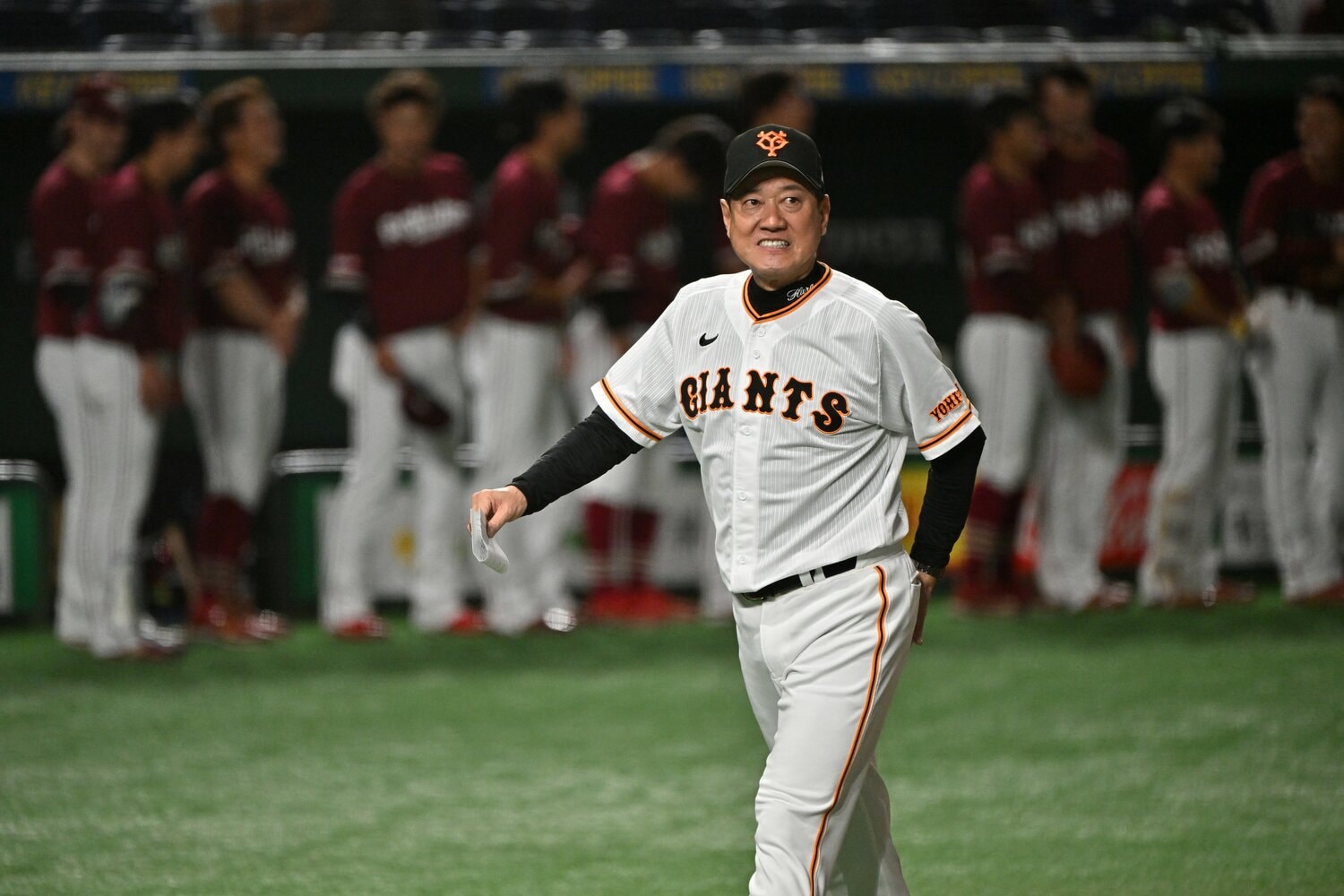 交流戦終了時点で3位に浮上した巨人・原辰徳監督。後半戦、首位・阪神にどこまで迫れるか　©︎Hideki Sugiyama