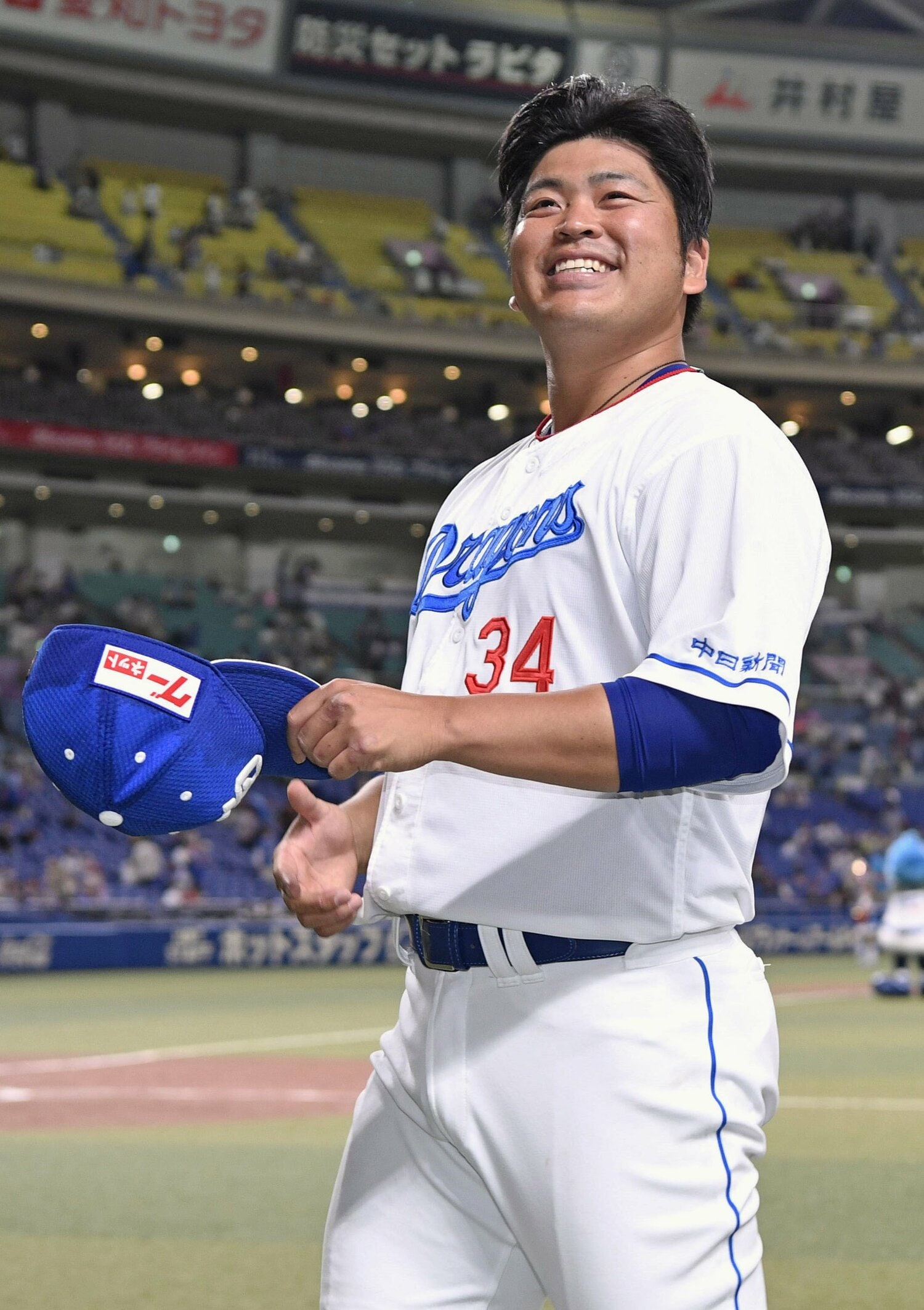 福々しいこの笑顔も戻ってきた　©︎KYODO