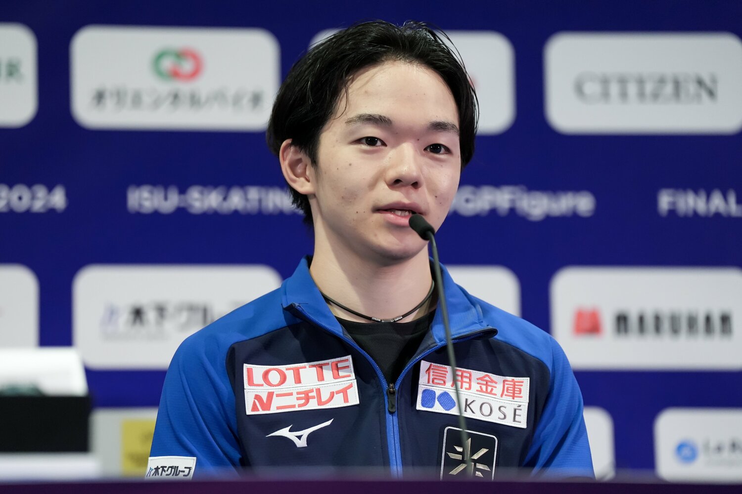 フリー演技後には自らの反省点ばかりを口にした鍵山　©︎Getty Images