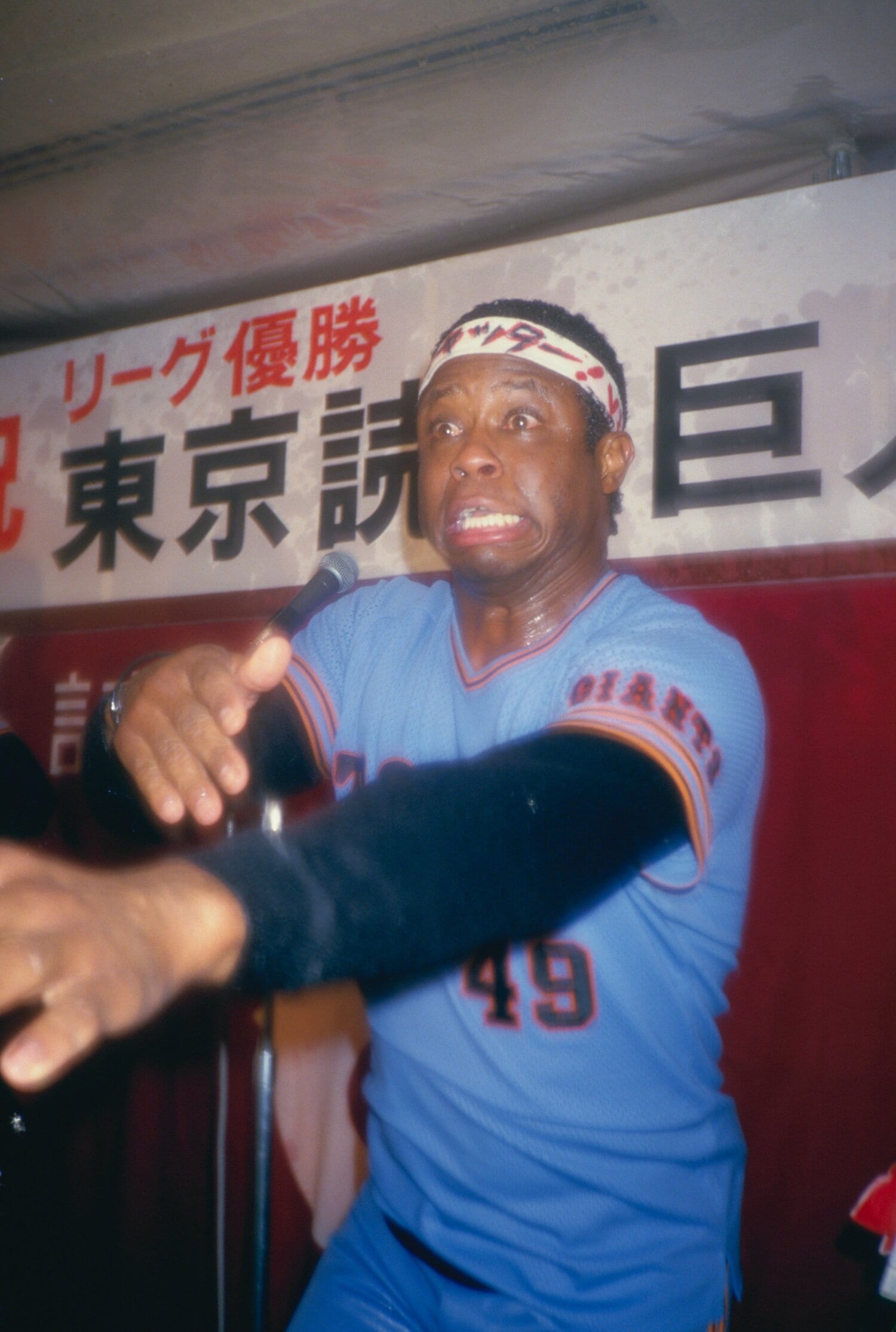写真は1987年のセ・リーグ優勝祝賀会で　©BUNGEISHUNJU