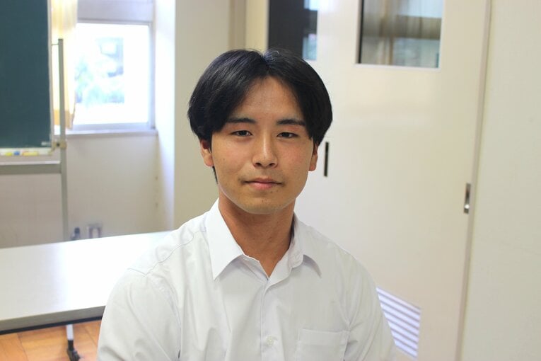 「医者志望のドラフト候補」として注目された、県立千葉高校の加賀谷一 ©Uhyon Cho