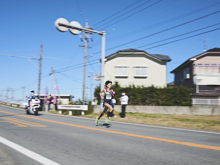 7区、国学大の平林　©Yuki Suenaga