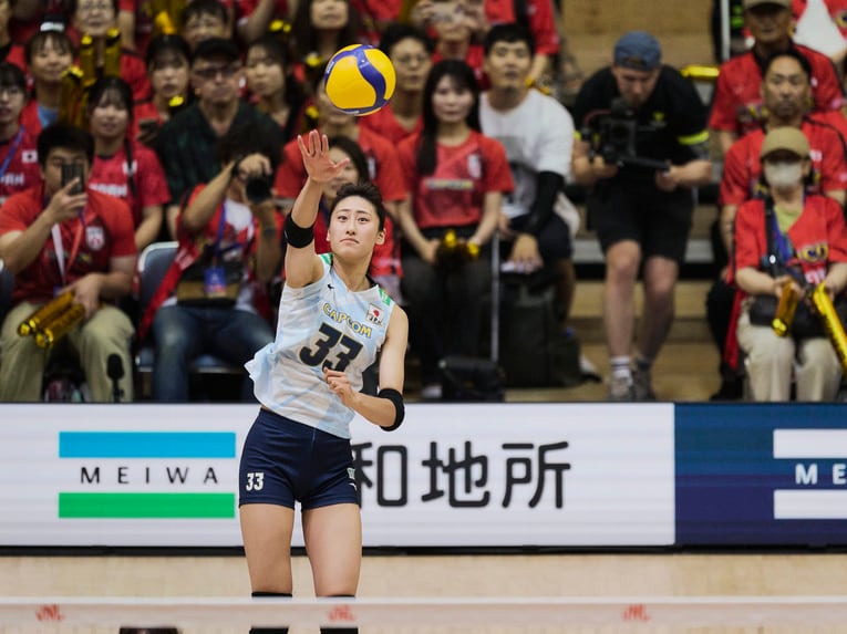 バレーボールネーションズリーグ 韓国戦　©︎Yuki Suenaga