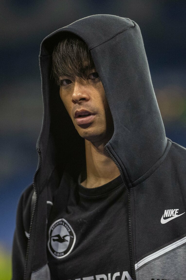 試合直後の三笘薫（写真は9月のニューカッスル戦で）　©AFLO