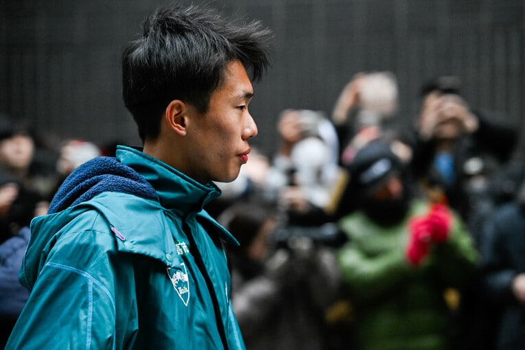 2年前の箱根駅伝でも1区を走り青学大の総合優勝に貢献した荒巻朋熙。今年も同じ1区にエントリーされたが、無念の当日交代に　©Nanae Suzuki