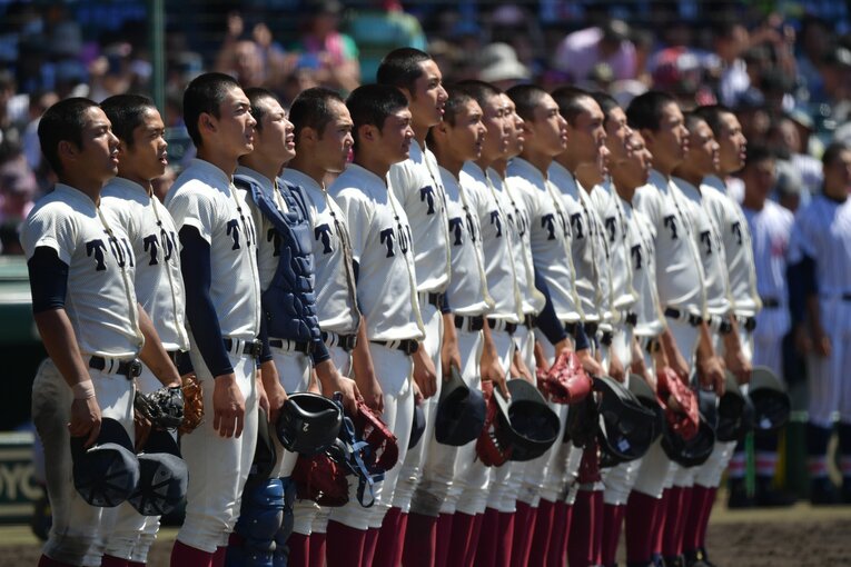 根尾昂、藤原恭大、中川卓也らが揃った5年前の大阪桐蔭　©Hideki Sugiyama
