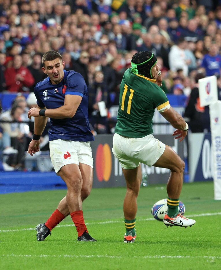 前半22分のミラクルプレー【3枚目／全3枚】　©Getty Images