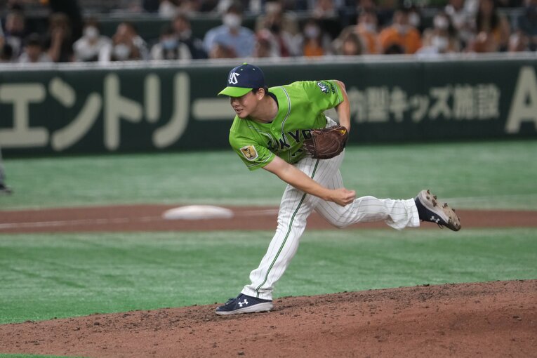 ヤクルトの木澤はリリーフ中心ながら8勝を挙げている　©Naoya Sanuki