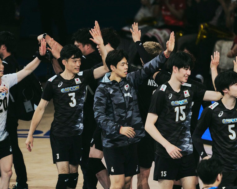 VNLスロベニア戦　©︎Yuki Suenaga