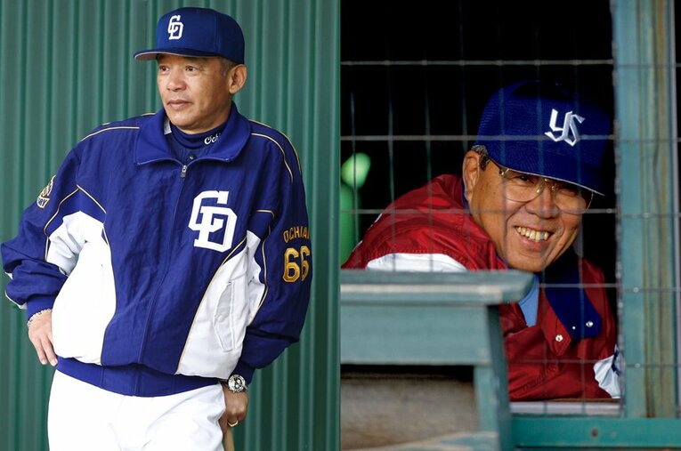 野村克也と落合博満、どちらとも関係がある4名の野球人が“似て非なる名将”の残像を語った ／ photograph by Koji Asakura,Tamon Matsuzono