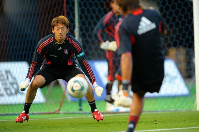 2011年の権田修一（22歳）　©Sports Graphic Number