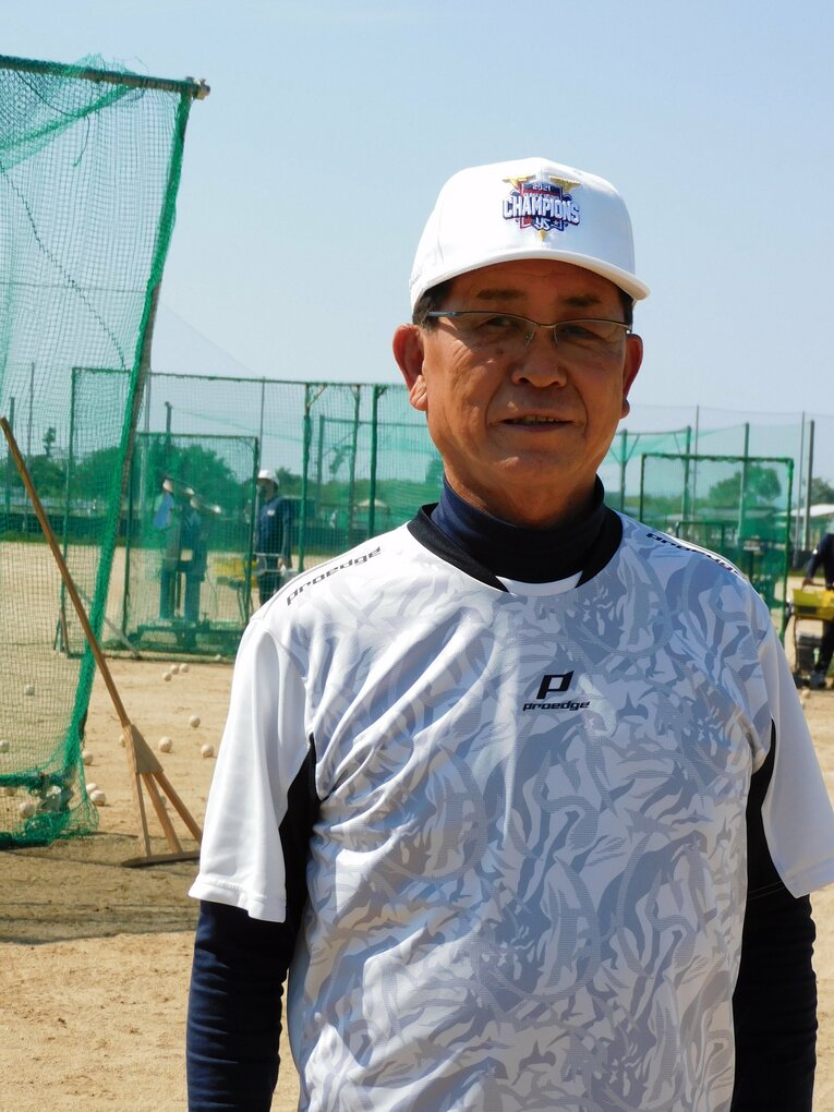 貝塚ヤングの川端末吉監督　©Haruka Sato