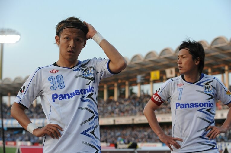 2014年の宇佐美と遠藤　©Getty Images