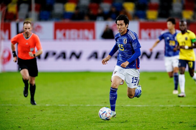 日本代表9月シリーズの鎌田　©Kiichi Matsumoto