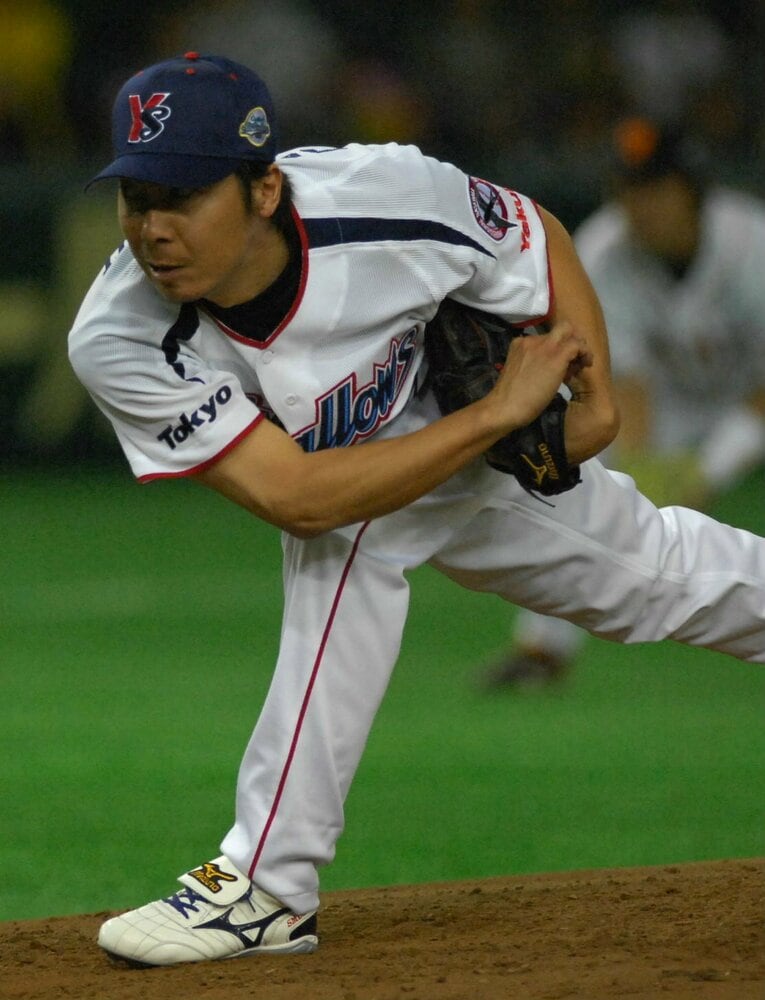 骨折が完治しないまま、2007年の球宴で好投する高津　©JIJI PRESS