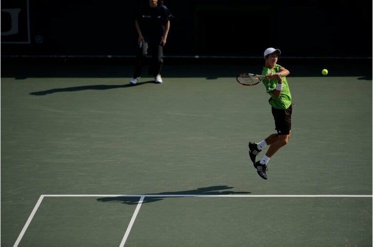 2008年の錦織　©Takuya Sugiyama