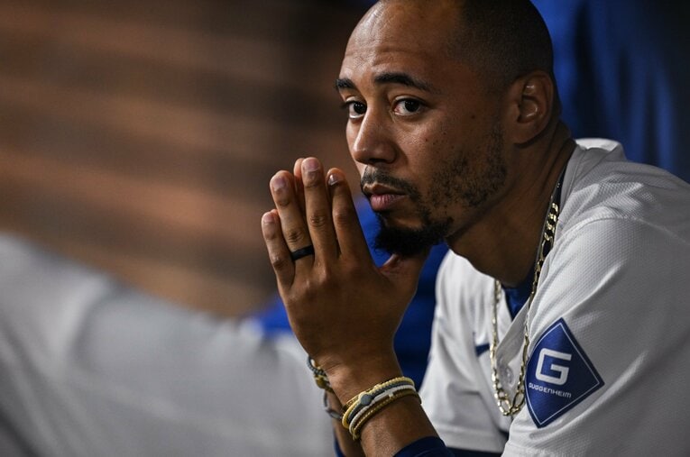 5月末に自宅で左足薬指を「まさかの骨折」したロサンゼルス・ドジャースのムーキー・ベッツ。すでに戦列に復帰したが、意外な珍事を米メディアはどう報じたのだろうか？　©Nanae Suzuki